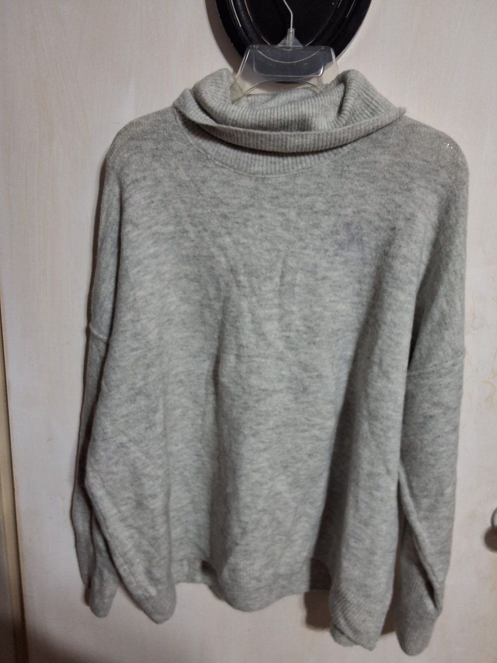 Vince Camuto Light Gray Cowl Neck Sweater